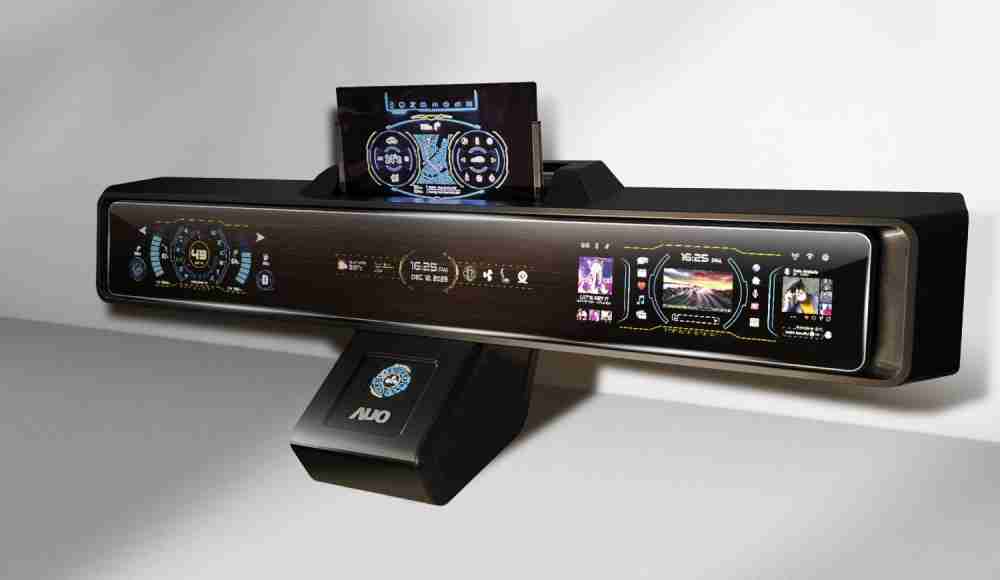 万利Micro LED沉浸式车舱显示方案结合 可卷式、、、、可伸缩的Micro LED应用并可呈现不同的质感纹路，，，，展现人性化设计